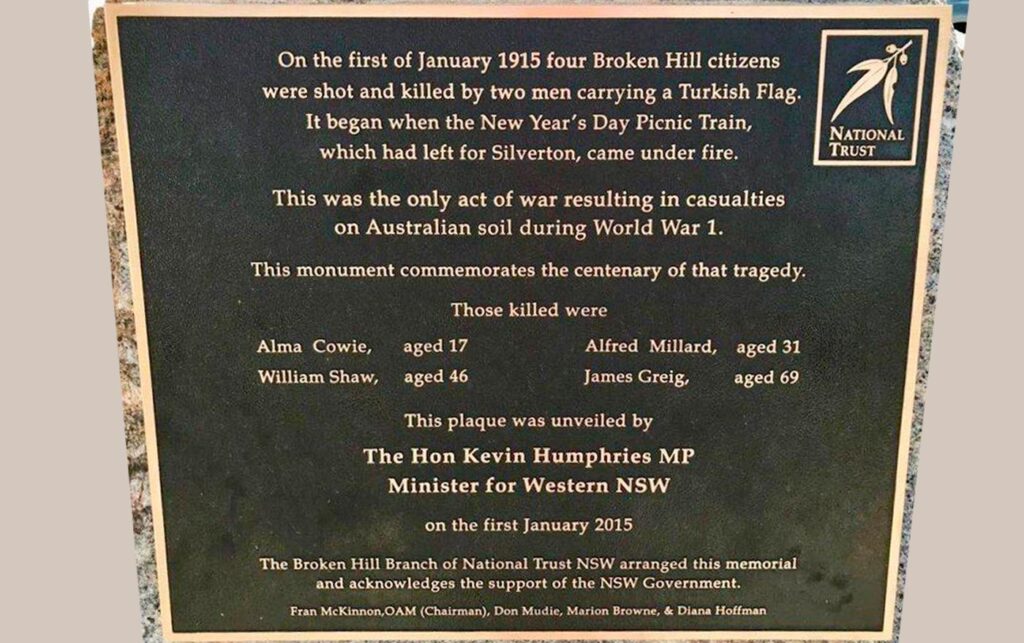 1st January, Broken Hill